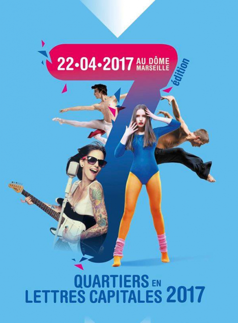 Affiche Quartiers en Lettres Capitales 2017.
