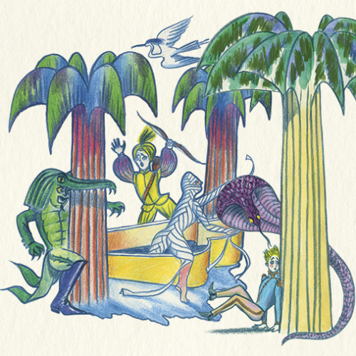 Une petite flûte - Julie Depardieu : illustration de David Belugou