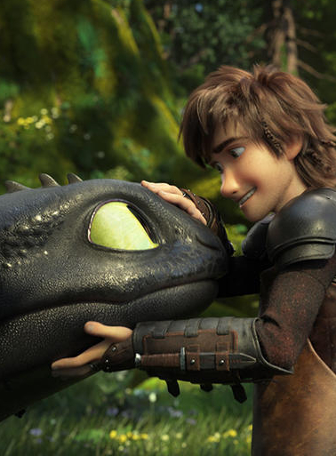 Dragons : câlin de Krokmou