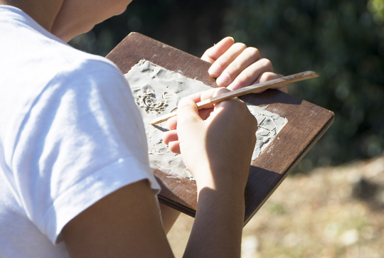 Atelier enfant à Lugdunum pendant l'été