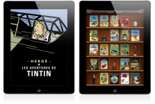 Appli Tintin sur iPad