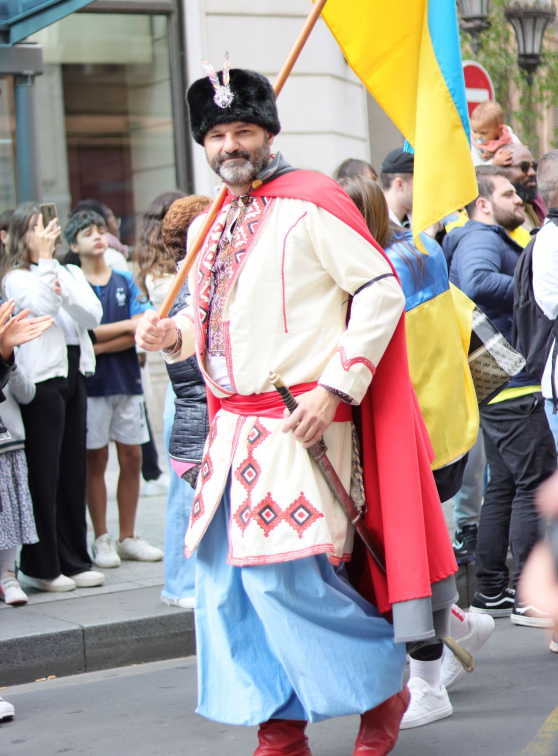 Homme ukrainien à la Fête des bannières