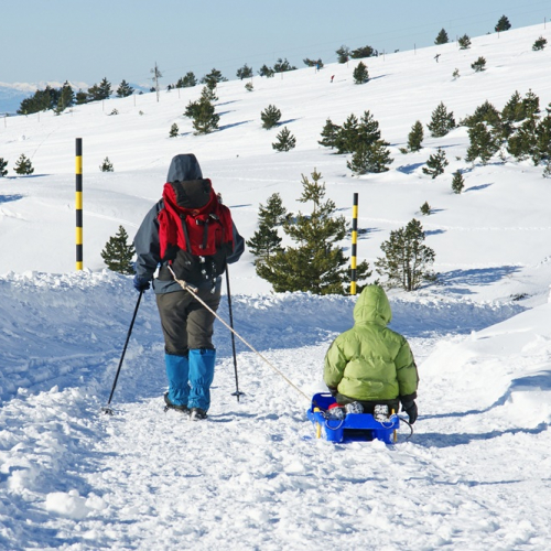 Où prendre l’air en hiver autour de Lyon ? - Famille luge
