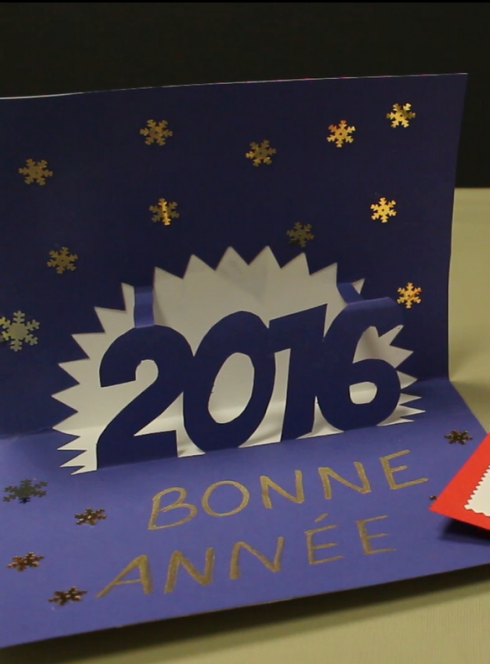 Tuto carte de voeux en vidéo