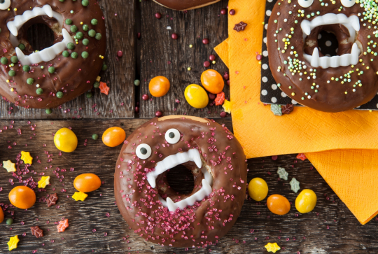 Recette Halloween : vampire donuts