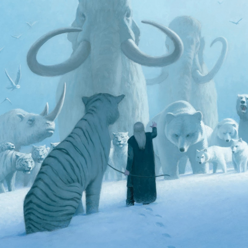 Zoom sur François Roca "Anya et tigre blanc"