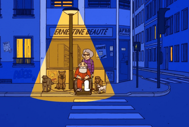 Marcel le Père Noël et le livreur de pizzas - Le Père Noël, une jambe dans le plâtre