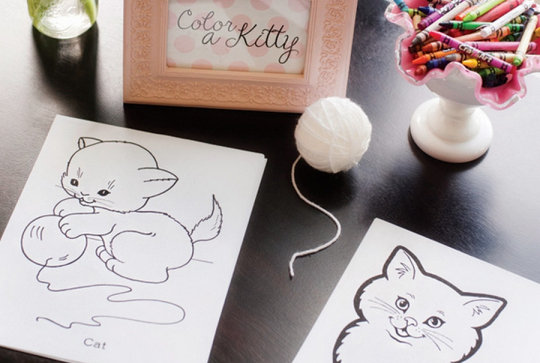 Coloriage chaton