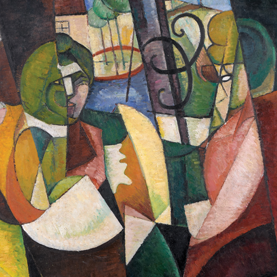 Femmes assises à une fenêtre