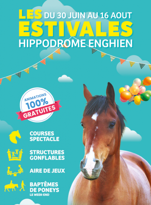 Les Estivales de l'Hippodrome d'Enghien 2018 - Affiche