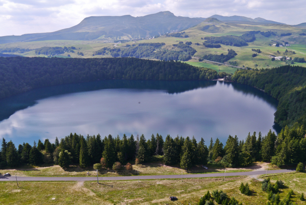 Lac Pavin : vue d'en haut