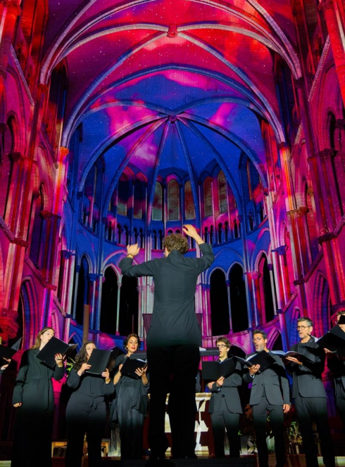 Luminiscence dans la Cathédrale de Bordeaux - chef d'orchestre