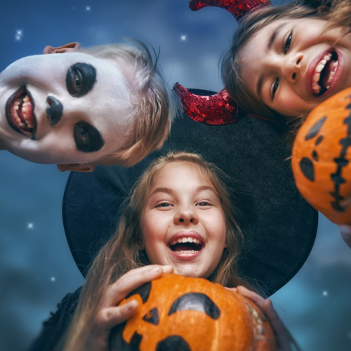 Halloween au Bois des Lutins : Des enfants déguisés