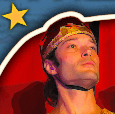 Deux jongleurs et un landau