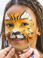 Makeup Kids : petite fille maquillée en tigre