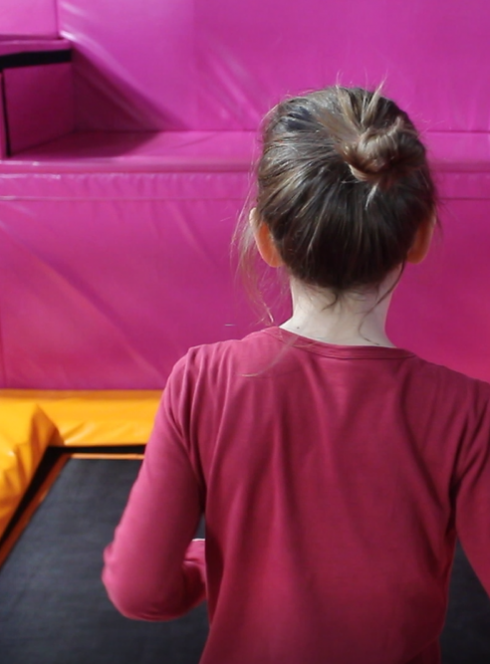 Trampoline parc en famille
