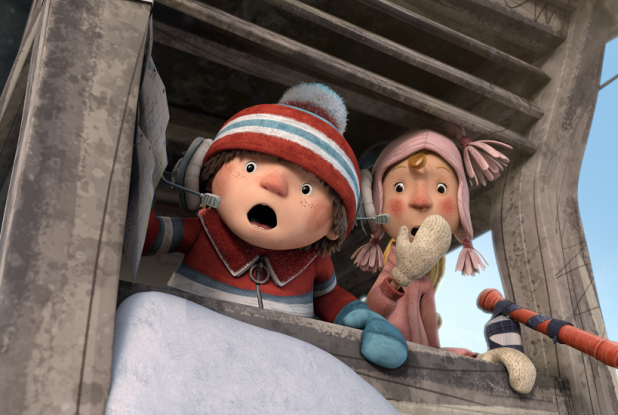 La Bataille géante de boules de neige 2 - L'incroyable course de luge : cri