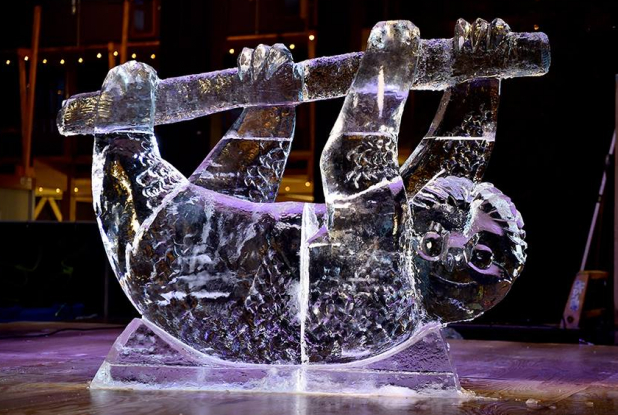 Noël aux Nefs 2018 avec les Machines de l'île de Nantes : sculptures sur glace