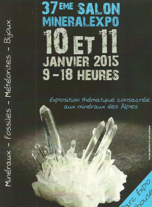 Salon Mineralexpo 2015 Mulhouse affiche