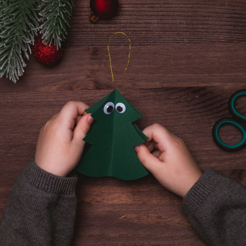 Atelier Muguette aux Brotteaux, petit sapin en décoration fait main