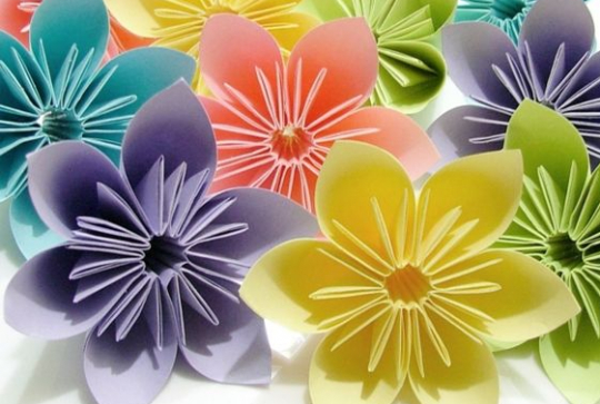 Fleurs origami