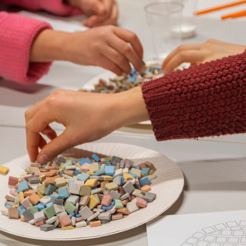 Programme jeune public en janvier à Lugdunum : Atelier mosaïque pour les enfants