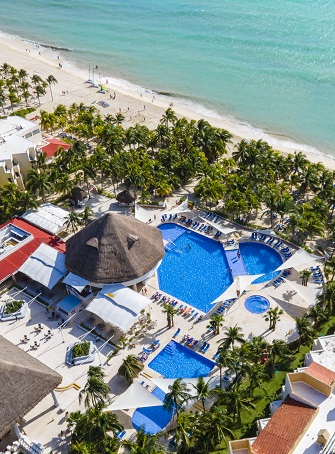 Hotel Viva Wyndham Maya au Mexique - vue drone