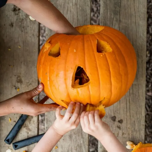 Ferme de Viltain - Sculpture citrouille Halloween