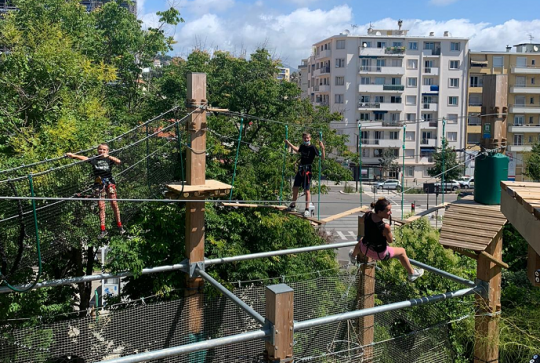 Nissa'venture : Parcours d'accrobranche en pleine ville