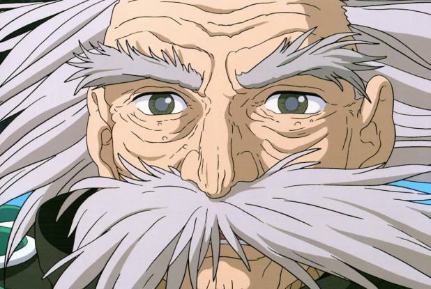 Le Garçon et le Héron : vieil homme