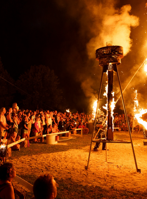 Festival d'Aurillac : Spectacle de pyrotechnie