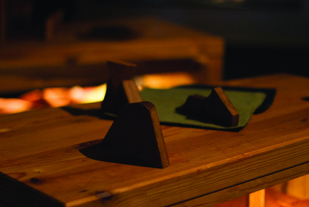 Expo Déplacer les montagnes : pièces en bois