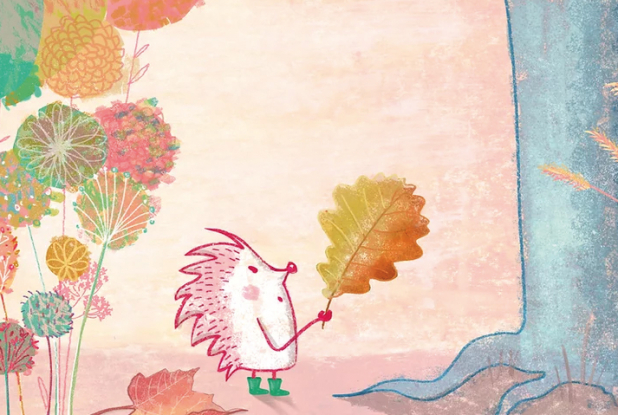 Un hérisson dans la neige - Pourquoi les feuilles tombent