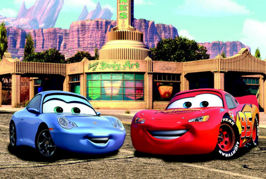 Cars : Sally et Flash McQueen