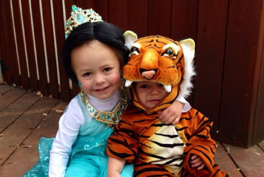 Jasmine et Rajah d'Aladdin