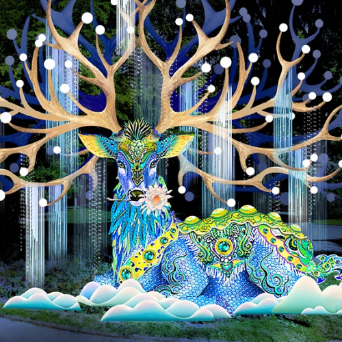 Festival des Lanternes à Montauban : édition 2023, cerf