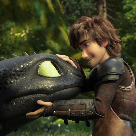 Dragons : câlin de Krokmou