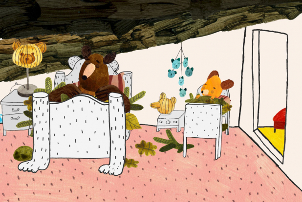 Les Ours gloutons : Nico et Mika dans leurs lits