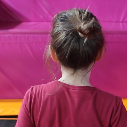 Trampoline parc en famille