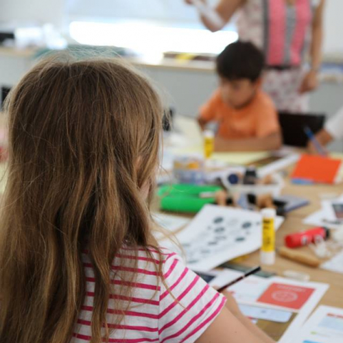 Atelier pour enfants à La Panacée
