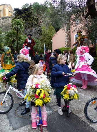 Carnaval et vélos fleuris à Èze 2020