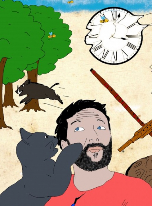 Le chat et le musicien - Stanislas Garnier : affiche