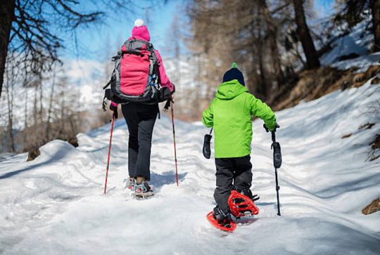 Raquettes à la station Roubion - Les Buisses