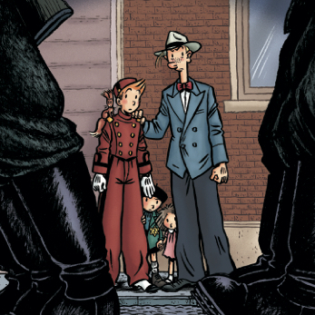 Expo Spirou dans la tourmente de la Shoah : affiche