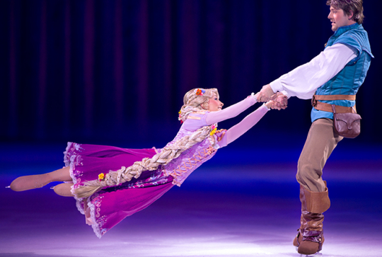 Raiponce et son prince à Disney sur glace