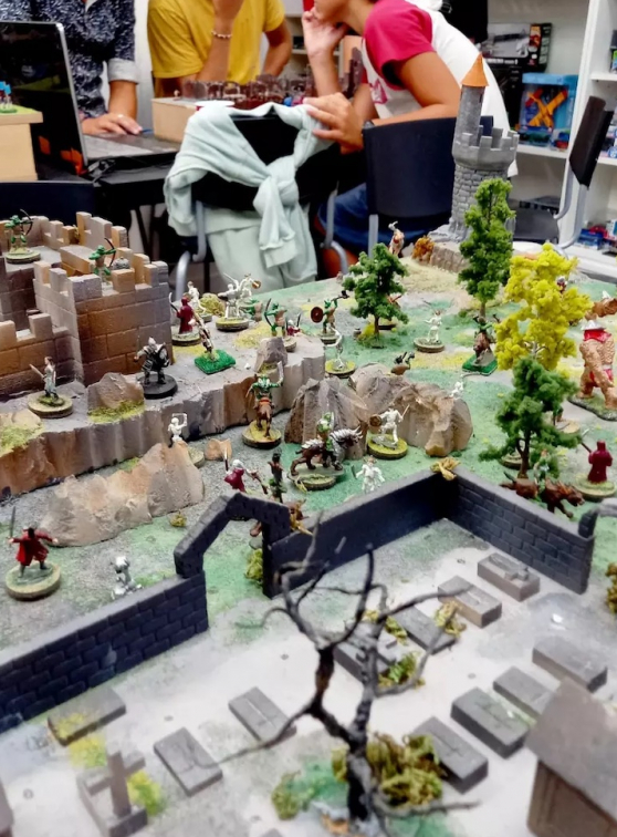 Stratèges : table de jeu de figurines