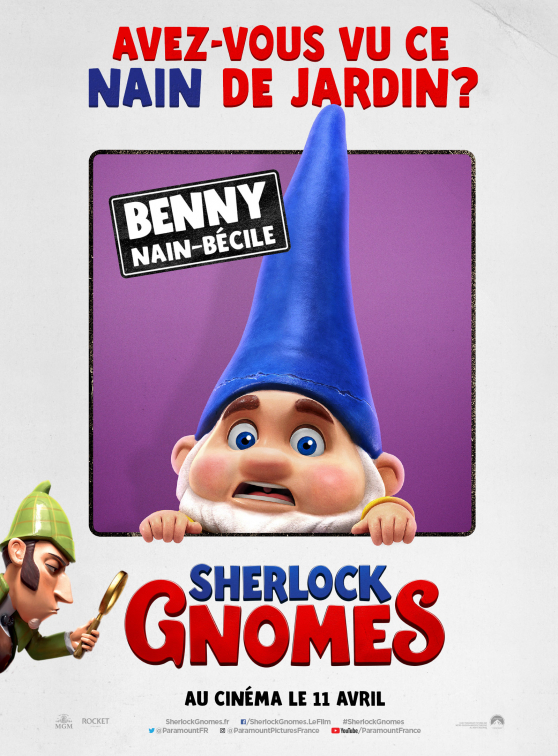 Sherlock Gnomes - Affiche Benny