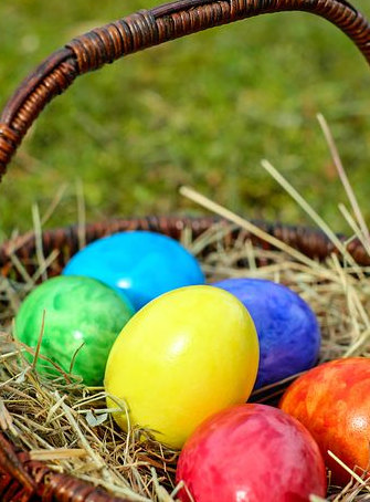 Pâques 2024 au bois des Lutins de Villeneuve-Loubet : œufs colorés