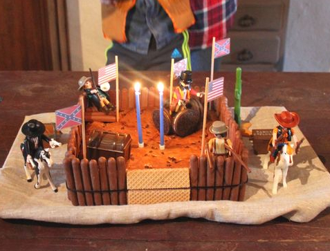 Gâteau pour anniversaire Far West