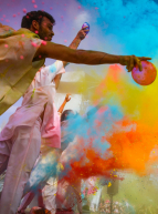Holi, la fête des couleurs au Jardin d'Acclimatation